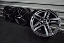 Laden Sie das Bild in den Galerie-Viewer, 4x Alufelge 17 Zoll 7.0" 5x112 42ET Schwarz Audi B6 B7 Rim Wheel FEL3161850127mx