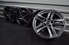 Laden Sie das Bild in den Galerie-Viewer, 4x Alufelge 17 Zoll 7.0" 5x112 42ET Schwarz Audi B6 B7 Rim Wheel FEL3161850127mx