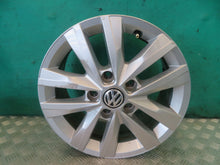 Load image into Gallery viewer, 1x Alufelge 16 Zoll 6.5" 5x120 51ET Glanz Silber 7E0601025N VW I Rim Wheel FEL3057667064sn