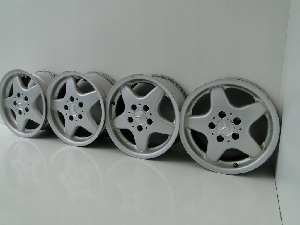 4x Alufelge 15 Zoll 7.0" 5x112 35ET Silber Mercedes-Benz Rim Wheel