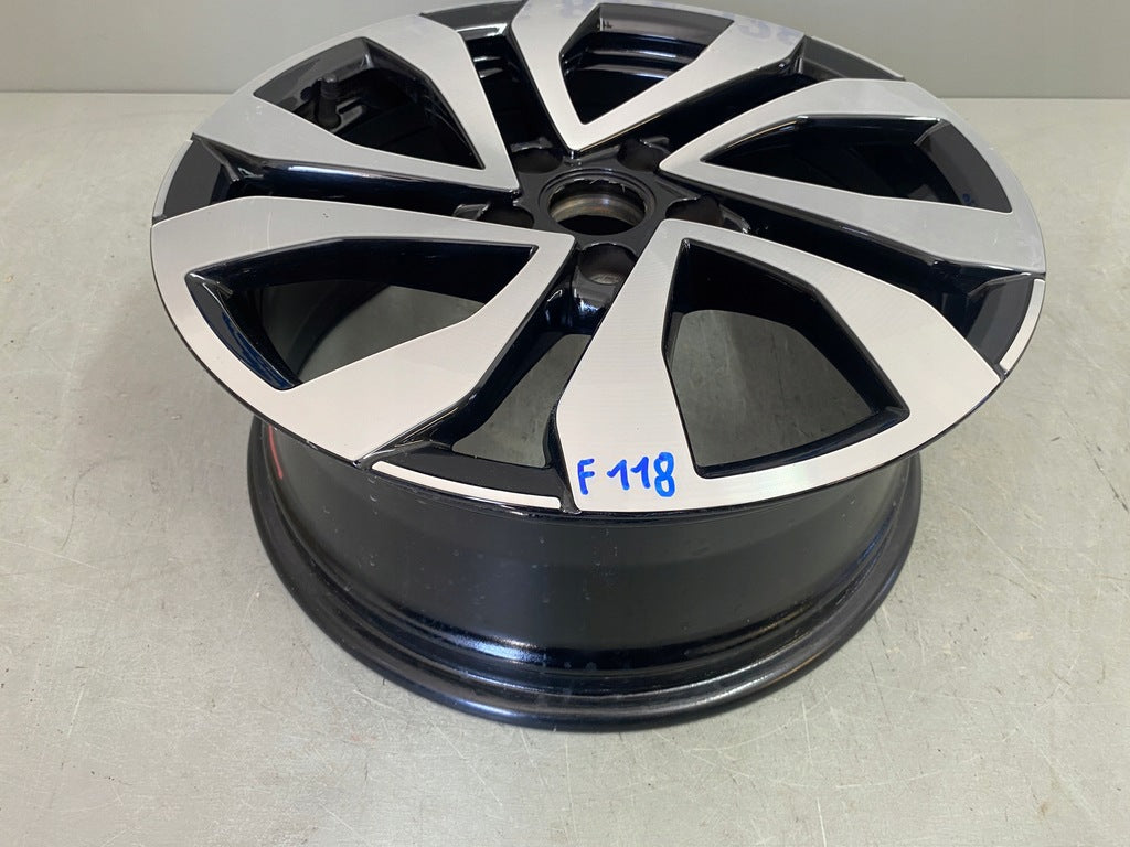 1x Alufelge 17 Zoll 7.0" 5x112 45ET Glanz Silber 2GA601025AF VW T-Roc Rim Wheel FEL8023765354nv