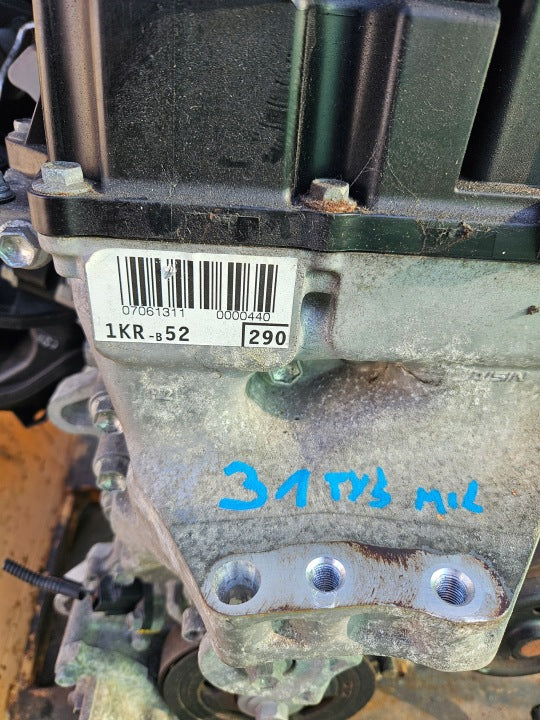 Motor Toyota Yaris 1KR-B52 1.0 49TKm 2017 Benzin Engine Unkomplett MOT2328914047zz