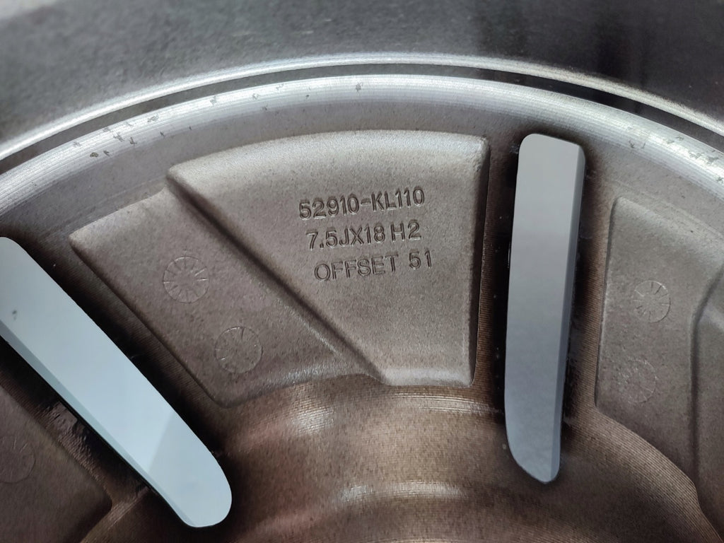 1x Alufelge 18 Zoll 7.5" 5x114.3 51ET Glanz Schwarz 52910-KL110 Hyundai Ioniq FEL4836995292dn