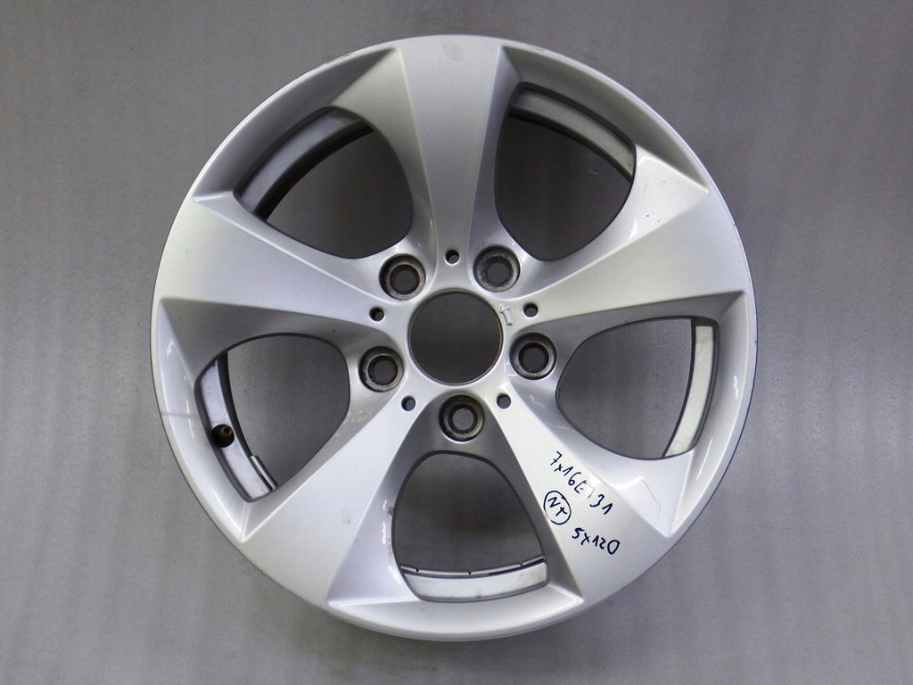 1x Alufelge 16 Zoll 7.0" 5x120 31ET Glanz Silber 6795806 BMW 3 E91 E90 Rim Wheel