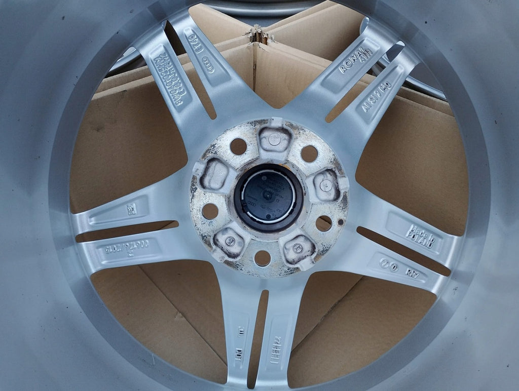 4x Alufelge 18 Zoll 8.0" 5x112 40ET Glanz Silber 8W0601025HM Audi B8 Rim Wheel FEL8877621225nu