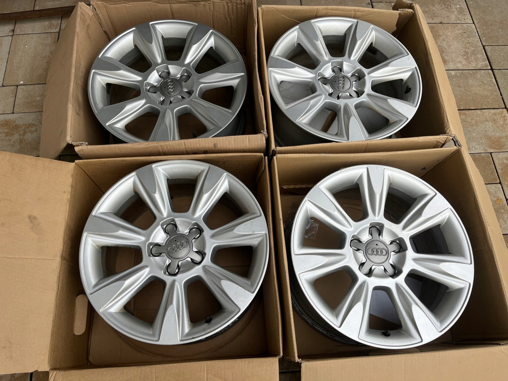 4x Alufelge 17 Zoll 8.0" 5x112 26ET Glanz Silber 8K0601025BL Audi A5 A6 FEL3803625720jj