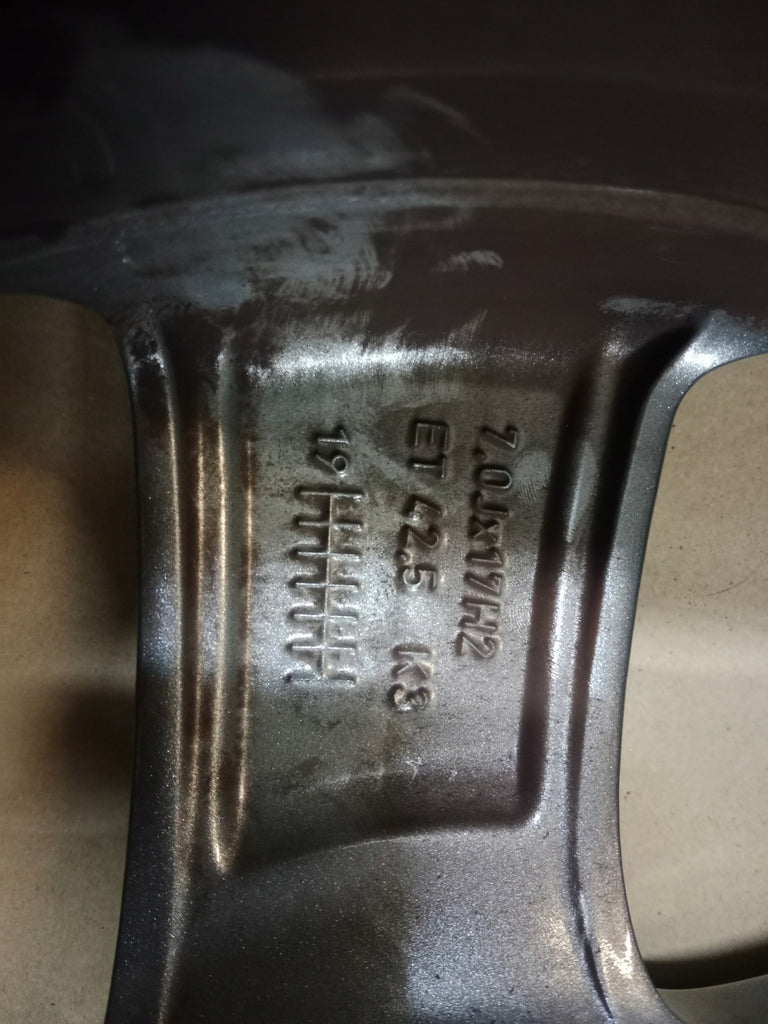 1x Alufelge 17 Zoll 7.0" 4x108 42 5ET Glanz Silber J1BC1007C1 Ford Fiesta