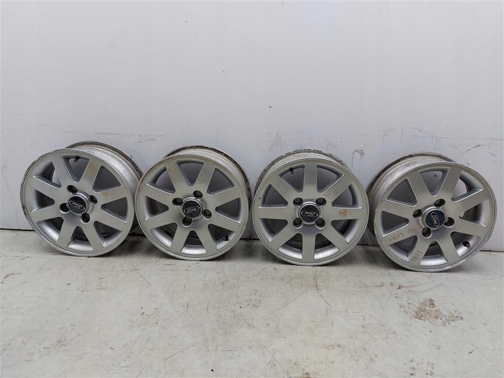 4x Alufelge 14 Zoll 5.0" 4x108 Matt Silber Ford Focus Rim Wheel FEL1900048755vr