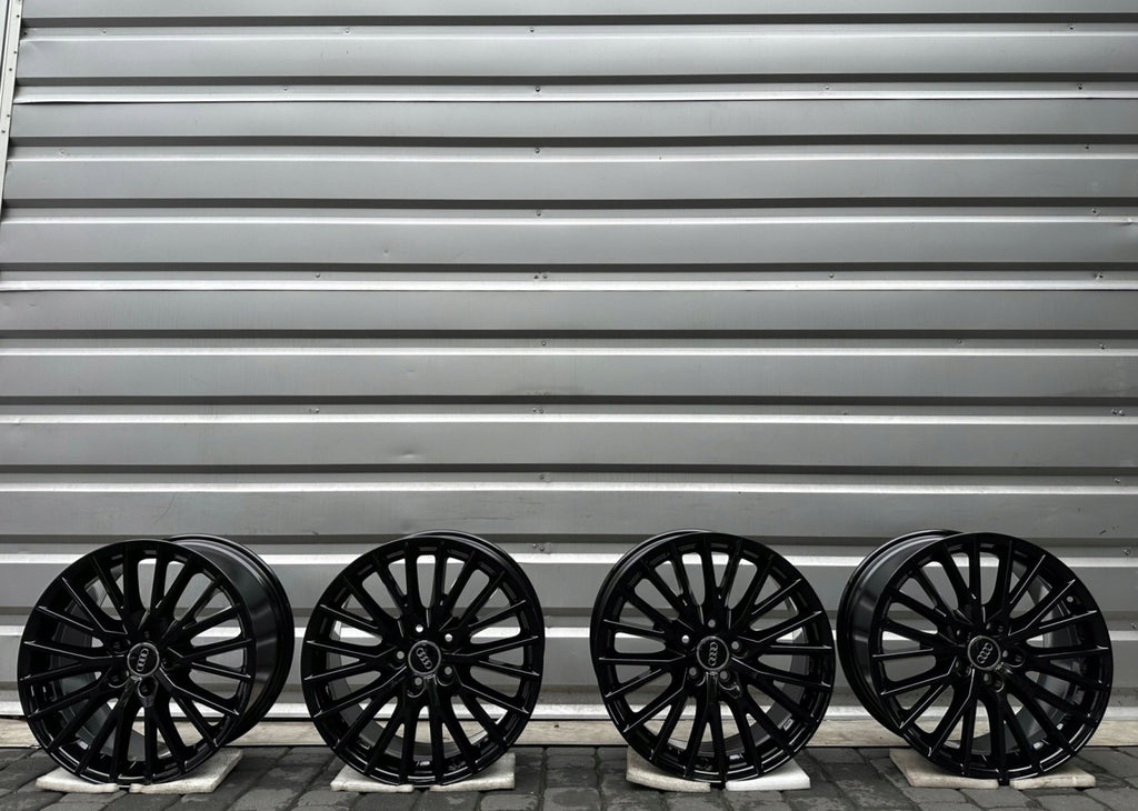 4x Alufelge 18 Zoll 8.5" 5x112 50ET Matt Silber Audi A3 Rim Wheel FEL6350665650dw