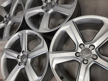 Load image into Gallery viewer, 4x Alufelge 20 Zoll 8.5" 5x112 33ET Glanz Silber 8R0601025CJ Audi C7 A4 B8 FEL1295113583zw