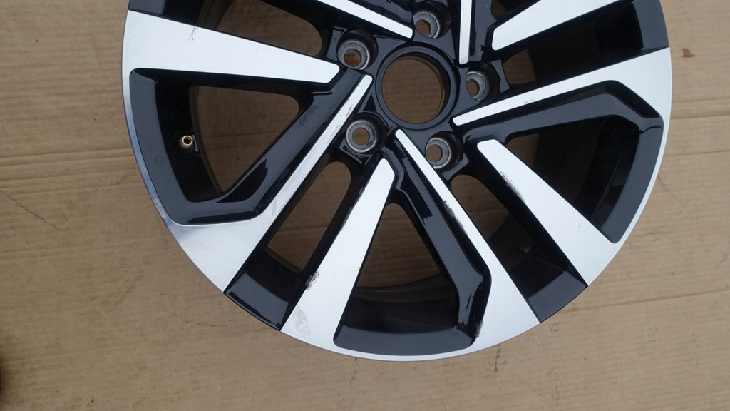 1x Alufelge 16 Zoll 6.5" 5x112 48ET Glanz Schwarz 5TA601025P VW Touran Rim Wheel FEL8144536692xb