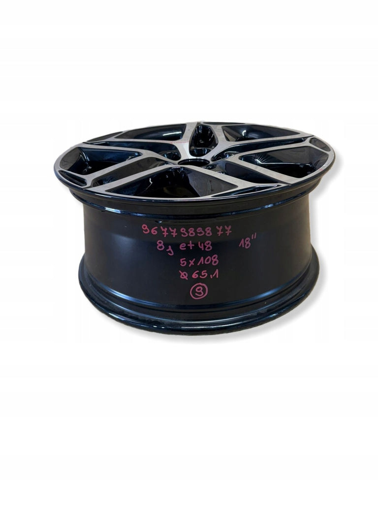 1x Alufelge 18 Zoll 9677989877 Peugeot 308 Rim Wheel FEL6311499394mn