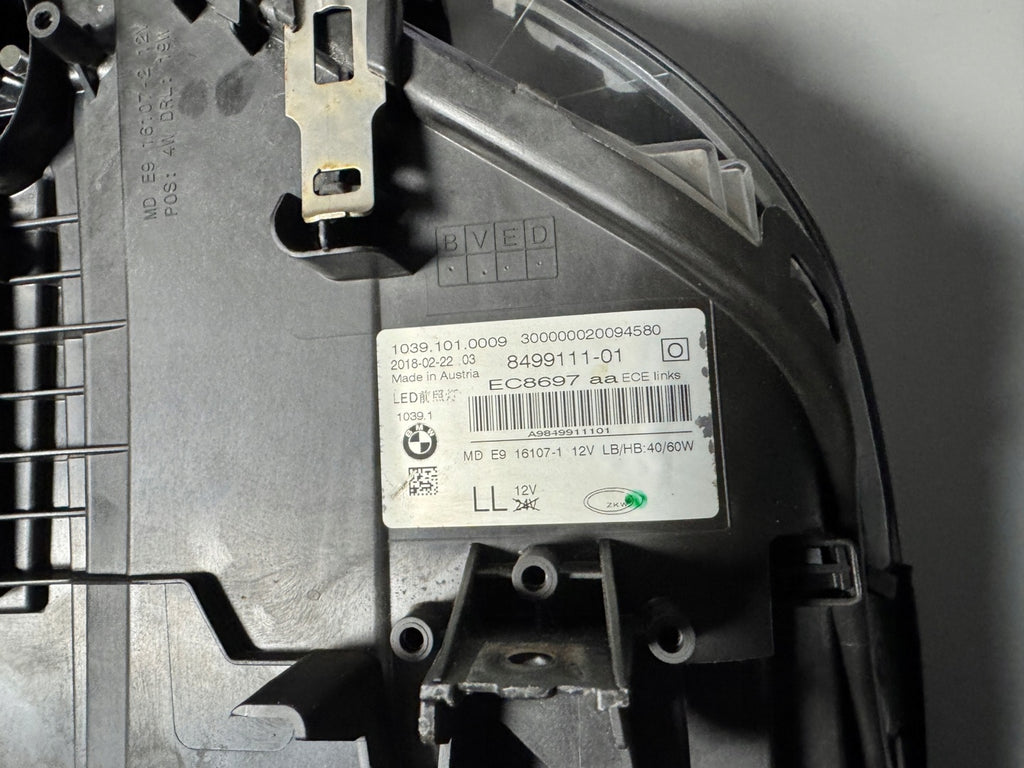 Frontscheinwerfer BMW 5 G31 G30 7214952 Xenon Links Scheinwerfer Headlight SCH8306423423sm