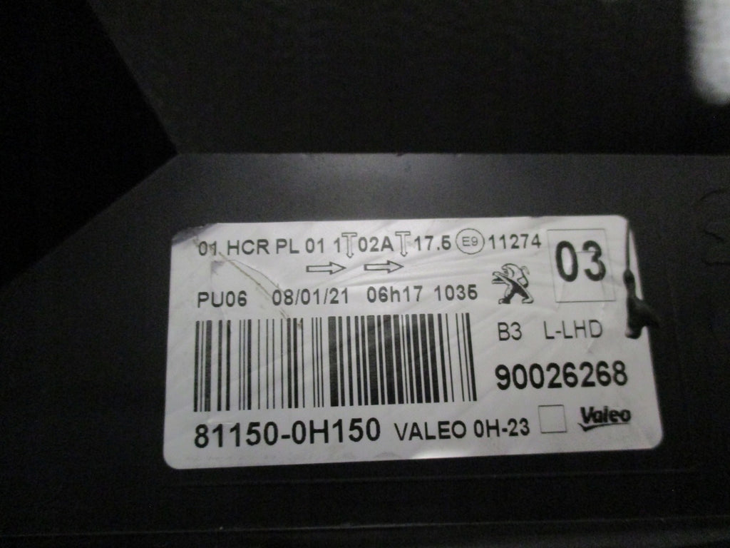 Frontscheinwerfer Peugeot 108 81150-0H150 LED Ein Stück (Rechts oder Links)