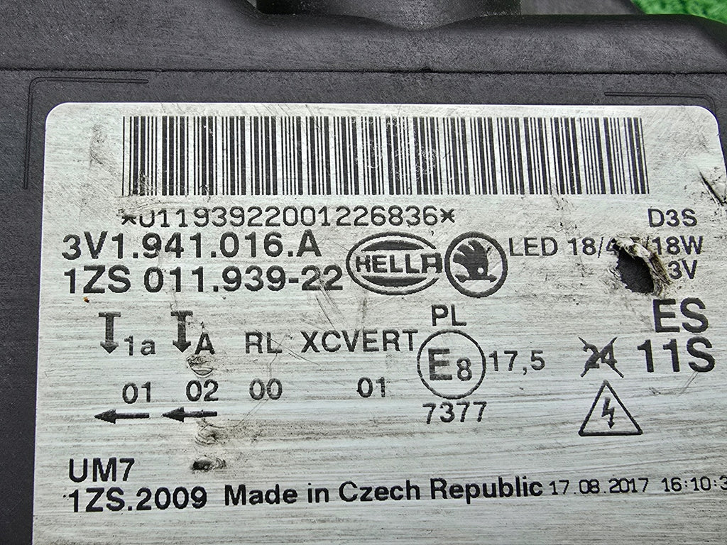 Frontscheinwerfer Skoda Superb III 3V1941016A Xenon Rechts Headlight SCH3754314748kx