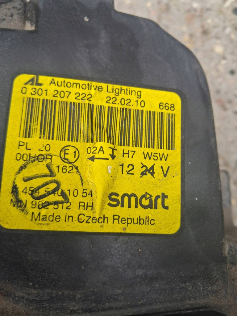 Frontscheinwerfer Smart Forfour A4545401054 Rechts Scheinwerfer Headlight SCH2902405647ze