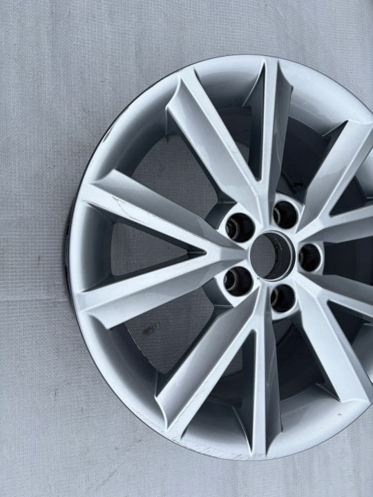 1x Alufelge 16 Zoll 7.0" 5x100 46ET Glanz Silber 5JA601025B Skoda I Rim Wheel FEL2059317395pe