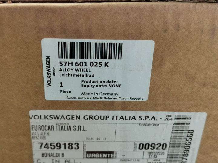 1x Alufelge 18 Zoll 7.5" 5x112 57H601025K Skoda Kodiaq Rim Wheel FEL2067347687vv