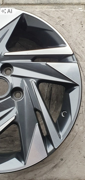 1x Alufelge 16 Zoll 6.0" 4x100 50ET Glanz Schwarz 52910Q0200 Hyundai Bayon Mg FEL3209403409op
