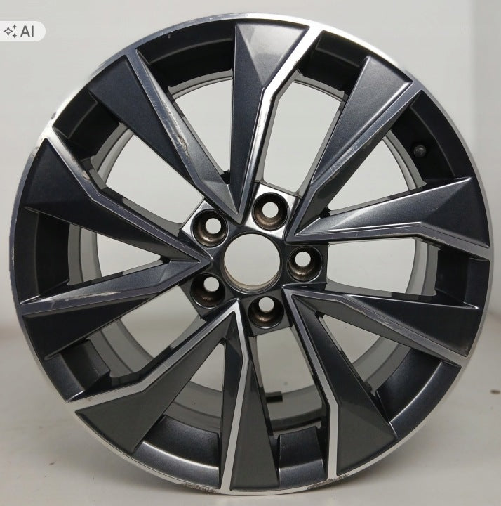 1x Alufelge 16 Zoll 7.0" 5x100 46ET Glanz 6V0601025D Skoda Rim Wheel FEL3540179654yq