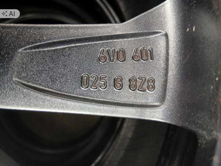 1x Alufelge 16 Zoll 7.0" 5x100 46ET Glanz 6V0601025D Skoda Rim Wheel FEL3540179654yq