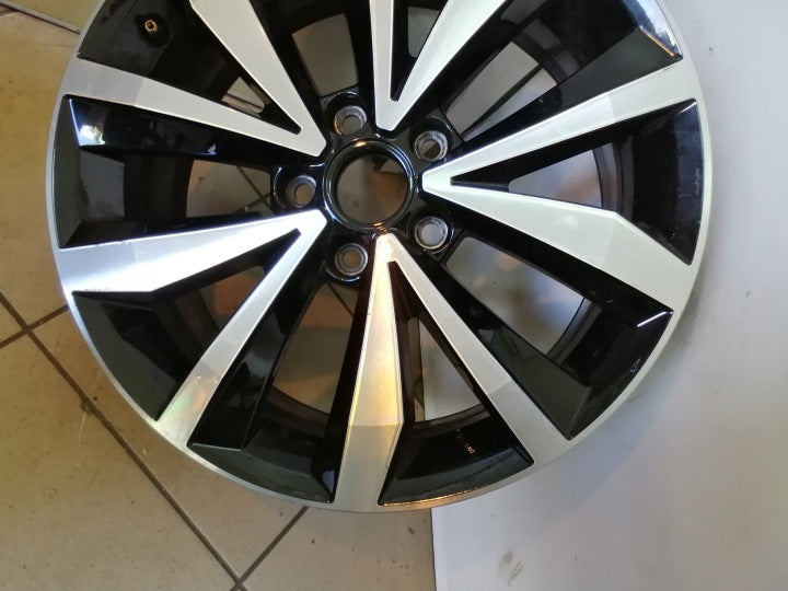 1x Alufelge 17 Zoll 7.0" 5x112 45ET Glanz Schwarz 2GA601025N VW T-Roc I FEL5548619612pa