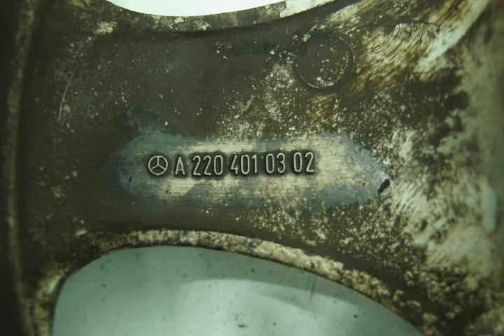 1x Alufelge 18 Zoll 8.0" 5x112 44ET Glanz Silber A2204010302 Mercedes-Benz W220 FEL6384104557wi
