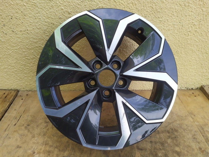 1x Alufelge 16 Zoll 6.0" 5x100 38ET Matt Schwarz 658601025C Skoda Kamiq FEL6938631670na