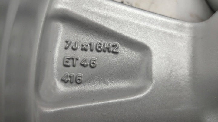 1x Alufelge 16 Zoll 7.0" 5x100 46ET Glanz Silber 5JA601025AD Skoda Fabia Iii FEL7363762755ad