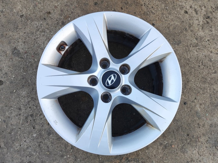1x Alufelge 16 Zoll 7.0" 5x114.3 40ET Glanz Silber 529103Z150 Hyundai I40 FEL7547680348zz