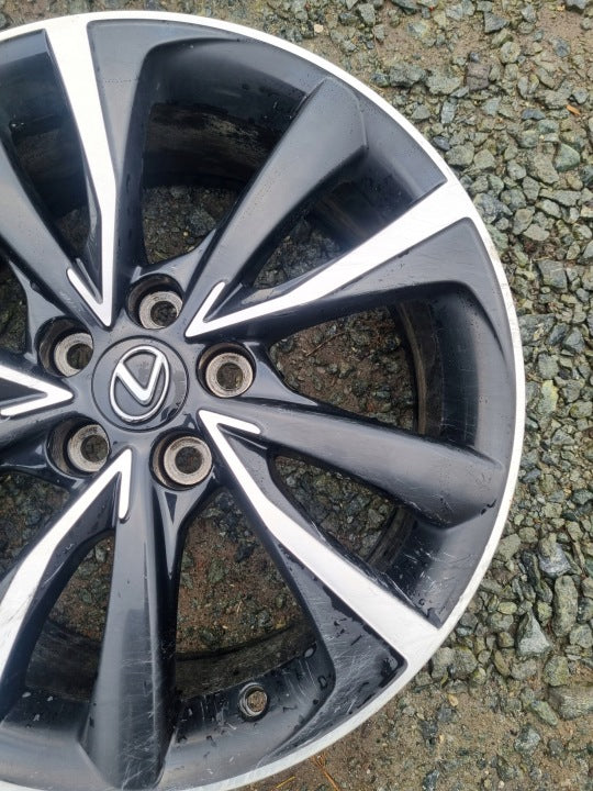 1x Alufelge 18 Zoll 7.5" 5x114.3 35ET Schwarz PZ406XC670 Lexus I Rim Wheel FEL7712990739nh