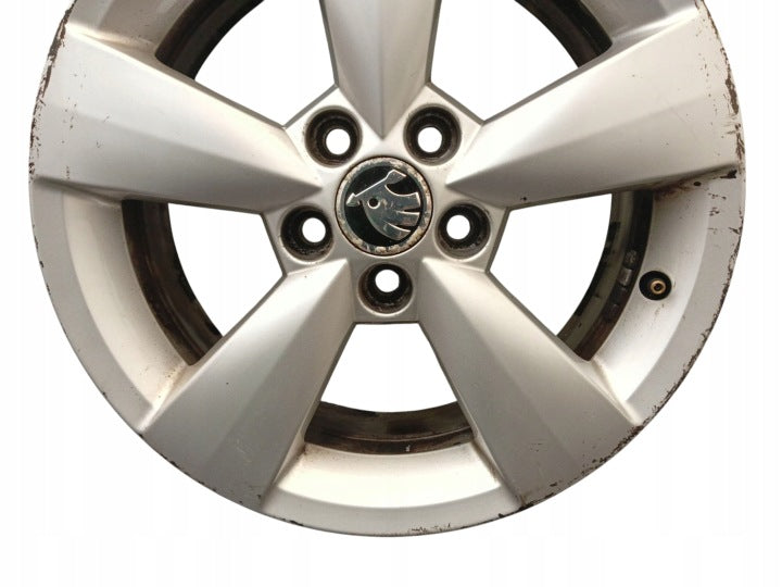 1x Alufelge 16 Zoll 6.0" 5x100 38ET Glanz Silber 5JA601025 Skoda Rapid Rim Wheel FEL7801330558bq