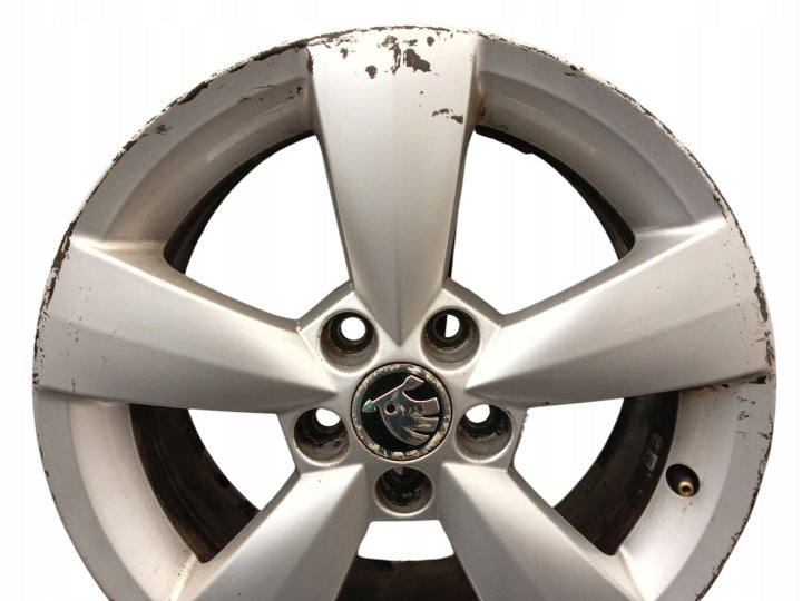 1x Alufelge 16 Zoll 6.0" 5x100 38ET Glanz Silber 5JA601025 Skoda Rapid Rim Wheel FEL7801330558bq