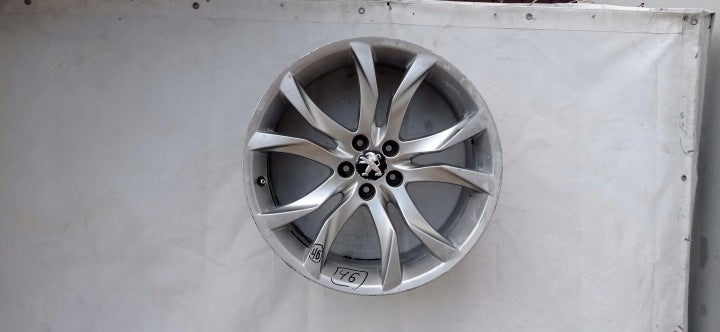 1x Alufelge 19 Zoll 8.5" 5x108 27ET Glanz Silber 9673495677 Peugeot Rcz FEL8505064563we