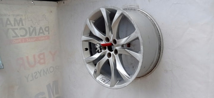 1x Alufelge 19 Zoll 8.5" 5x108 27ET Glanz Silber 9673495677 Peugeot Rcz FEL8505064563we