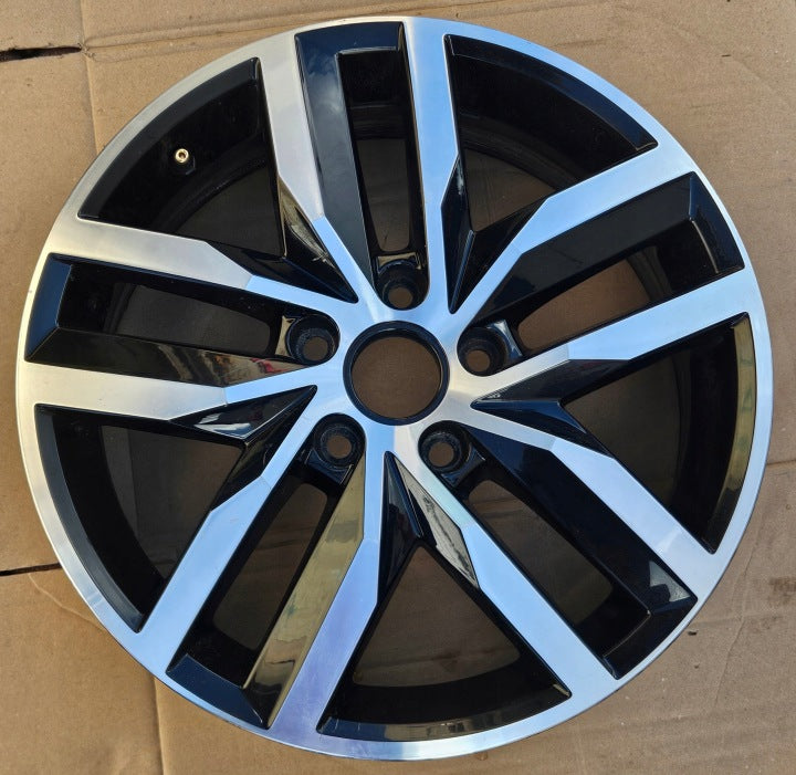 1x Alufelge 17 Zoll 6.0" 5x112 50ET Glanz 2K5601025K VW Caddy Rim Wheel FEL8584676336kx