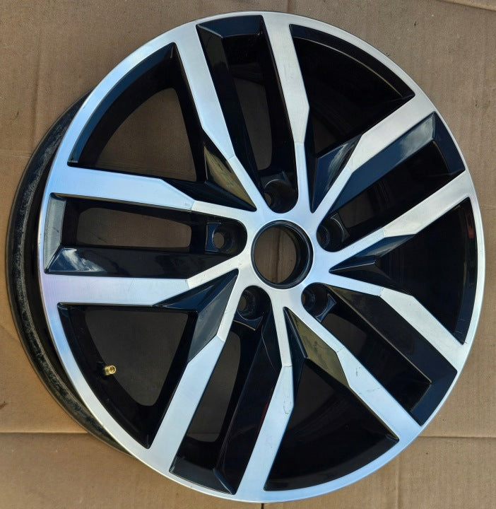 1x Alufelge 17 Zoll 6.0" 5x112 50ET Glanz 2K5601025K VW Caddy Rim Wheel FEL8584676336kx