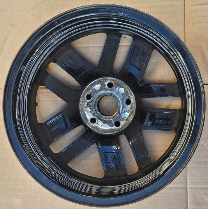 1x Alufelge 17 Zoll 6.0" 5x112 50ET Glanz 2K5601025K VW Caddy Rim Wheel FEL8584676336kx