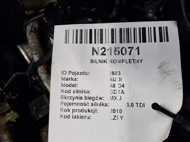 Motor Audi A8 CDTB CTBB CDTA CDT 3.0 TDI 2010 Diesel Engine Komplett MOT4241053929ts