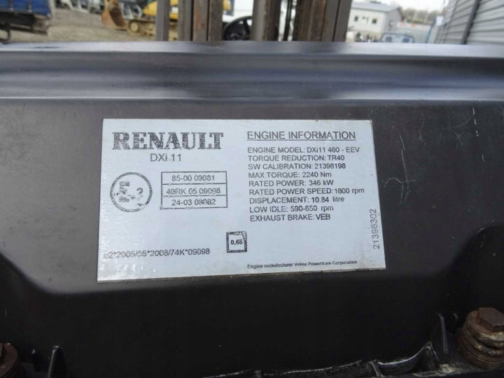 Motor Renault I DXI11 346kW 2011 Diesel Engine Unkomplett MOT4252611224fl