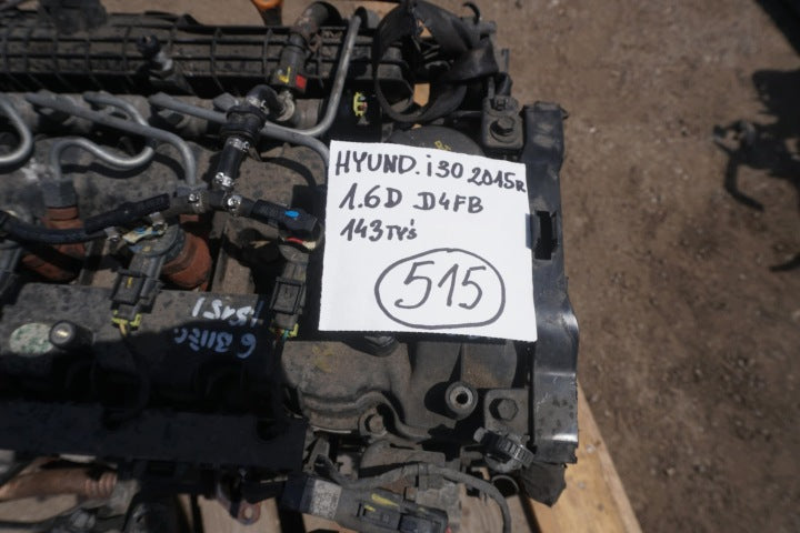 Motor Hyundai I30 D4FB 1.6 2016 Diesel Engine Unkomplett MOT4572011239rw