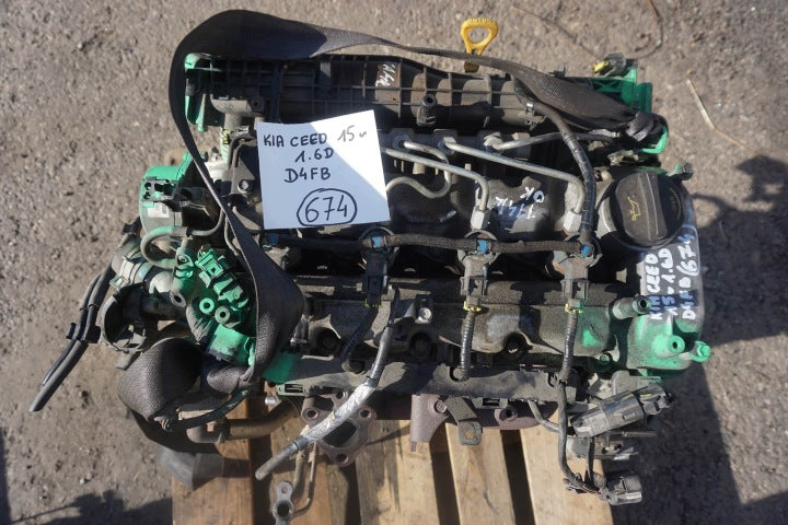 Motor Kia Ceed D4FB 1.6 CRDI 114TKm 2015 Diesel Engine Unkomplett MOT9767238345wy