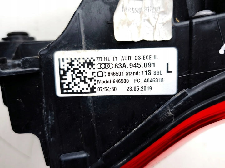 Rückleuchte Audi Q3 83A945091 Links Rearlight RUK1229284323bl
