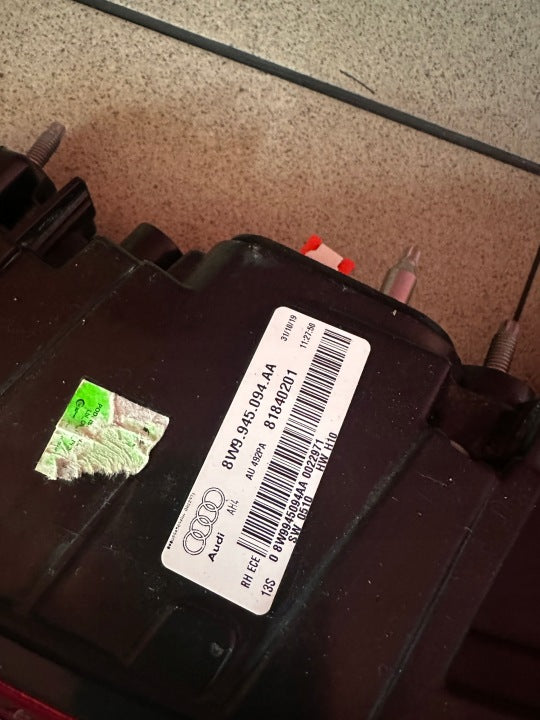 Rückleuchte Audi A4 B9 8W9945094AA Rechts Rearlight RUK1625898932gv