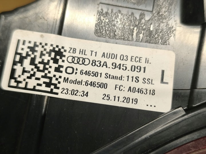 Rückleuchte Audi Q3 83A945091 Links Rearlight RUK1734493397rt