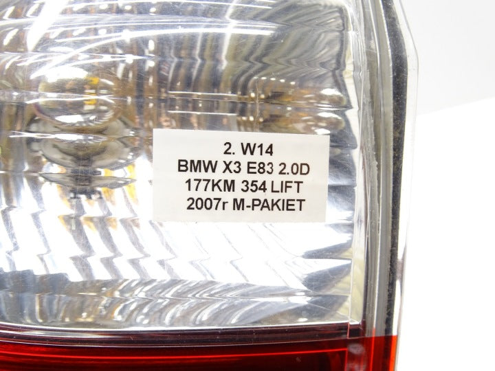 Rückleuchte BMW X3 E83 7162209 Links Rearlight RUK2296077919el