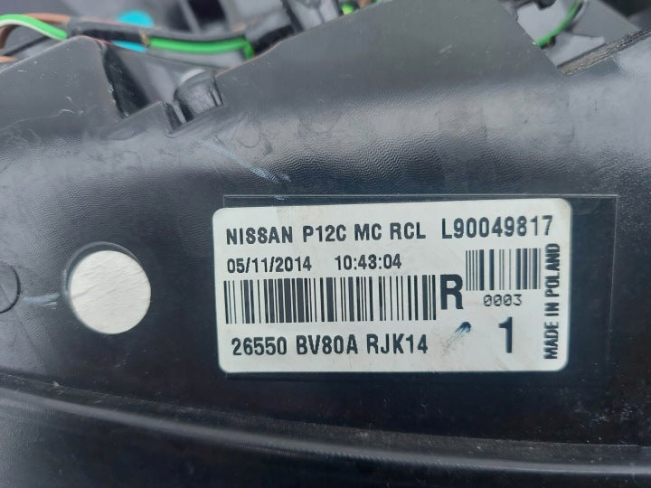 Rückleuchte Nissan Juke 26550 BV80A Rechts Rearlight RUK2516652080ys