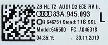 Laden Sie das Bild in den Galerie-Viewer, Rückleuchte Audi Q3 83A945093 Links Rearlight RUK2679318591zi