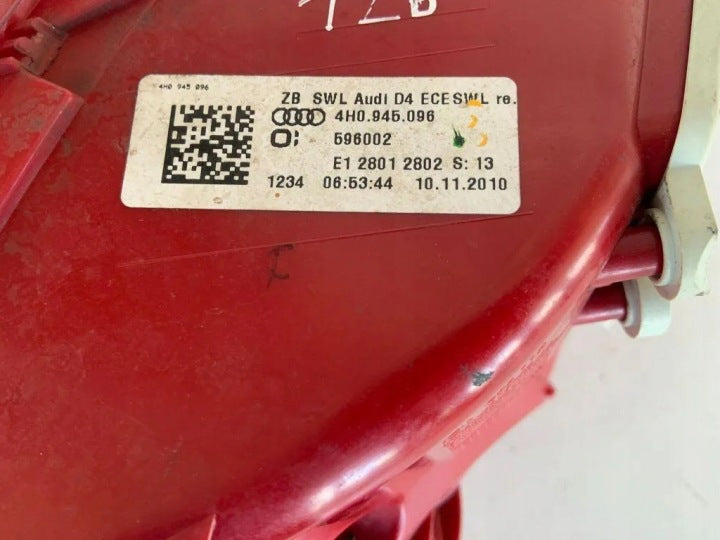 Rückleuchte Audi A8 4H0945096 Rechts Rearlight RUK3338720120vm