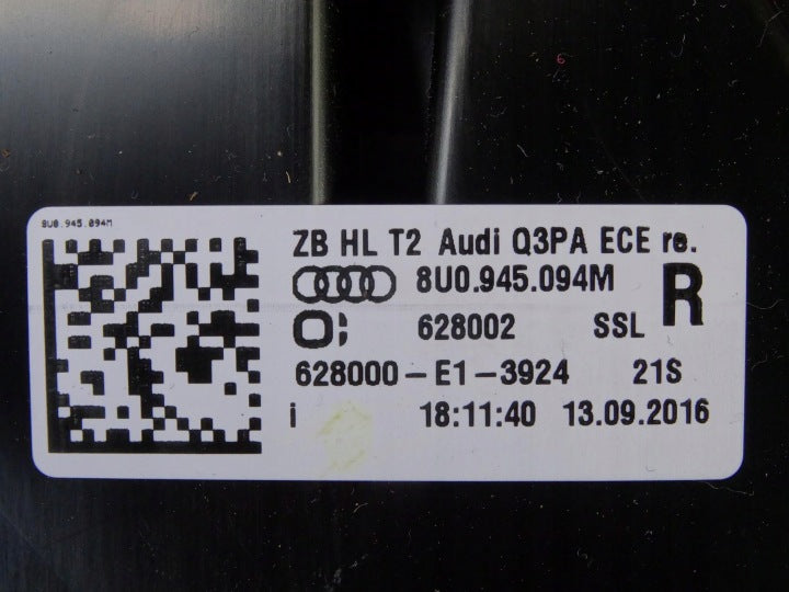 Rückleuchte Audi Q3 8U0945094M LED Rechts Rearlight RUK3932450764lu